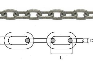 CATENA GENOVESE ZINCATA A FUOCO MM. 4