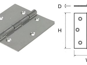 CERNIERA INOX  40x50