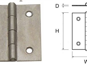 CERNIERA INOX  25x30