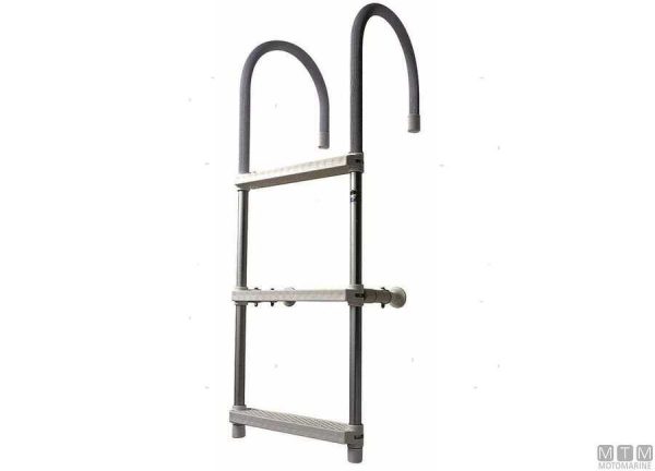 ALUMINUM GUNWALE HOOK LADDER 4 STEPS