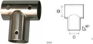 STAINLESS STEEL 90° T JOINT 90° mm. 25