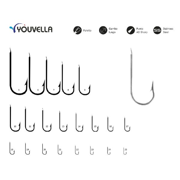 AMO PROFESSIONALE YOUVELLA SERIE 2315 DURATIN N. 5  conf. 100 pz.