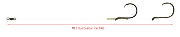 TERMINALE TRAINA PER VIVO DUE AMI 0,63 mm